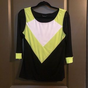 Bebe Mesh Sleeve Top